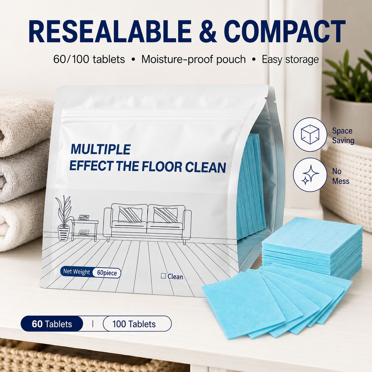Multi-Effect Floor Cleaning Tablets
