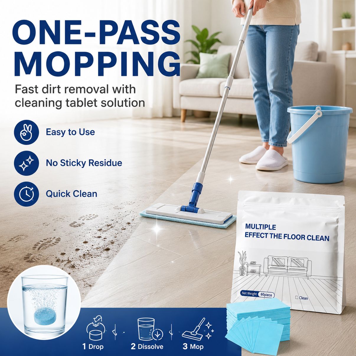 Multi-Effect Floor Cleaning Tablets